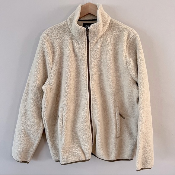 Quince full zip fleece jacket men’s size xl beige - Picture 4 of 9